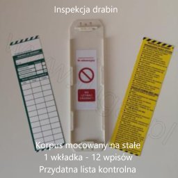 Etykieta inspekcji drabin