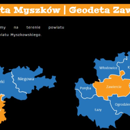Usługi geodezyjne świadczymy na terenie powiatu Zawierciańskiego i Myszkowskiego.