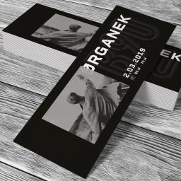 Projekt biletu na koncert Organka w B90