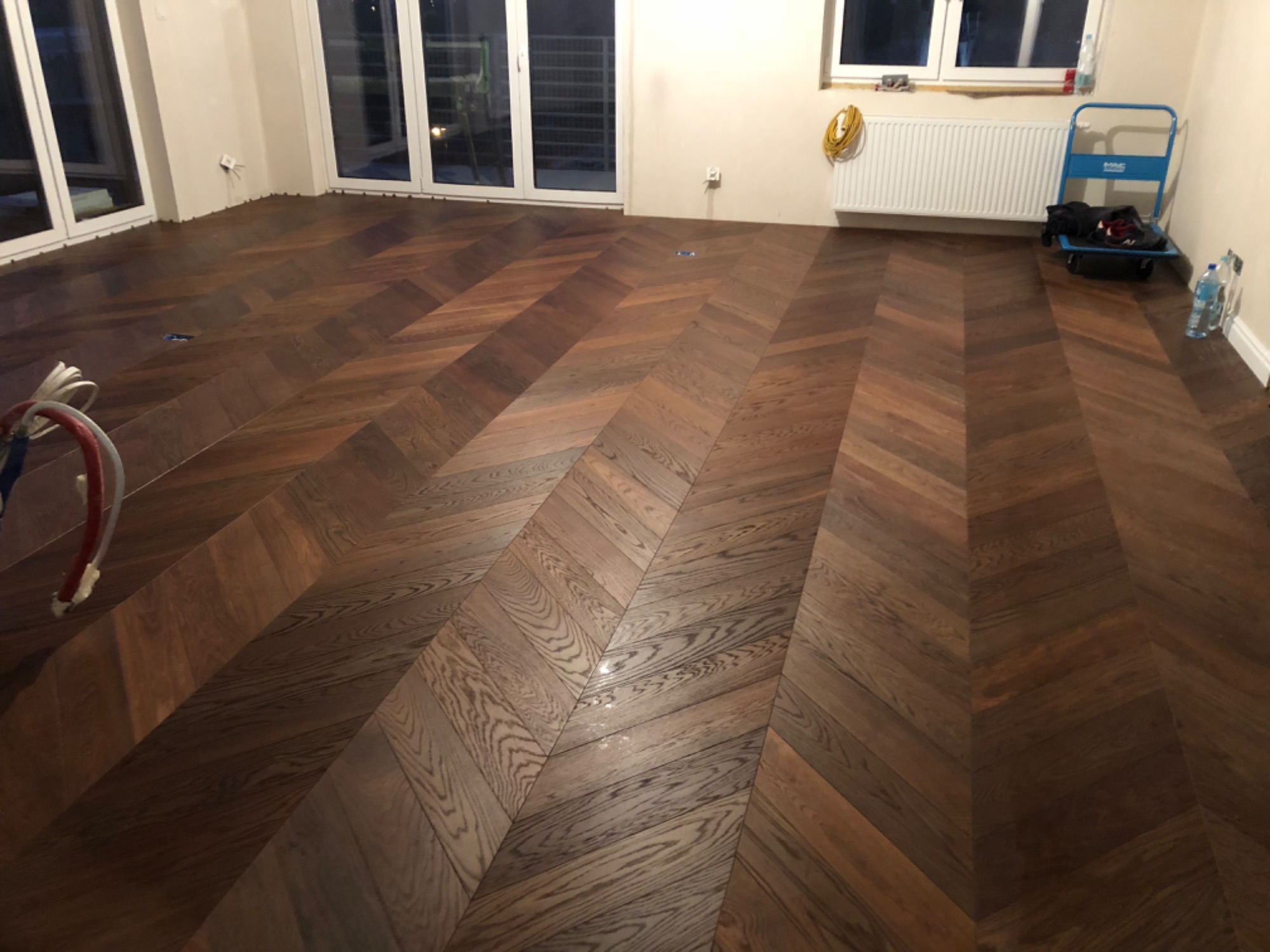 Dąb wędzony - jodełka francuska