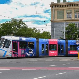 Kampania wizerunkowa dla firmy INVENT - tramwaje we Wrocławiu.