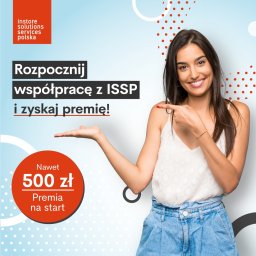 Kampania promująca benefity w agencji pracy ISSP - skierowana do osób poszukujących pracy tymczasowej na terenie Polski w handlu i na magazynach,