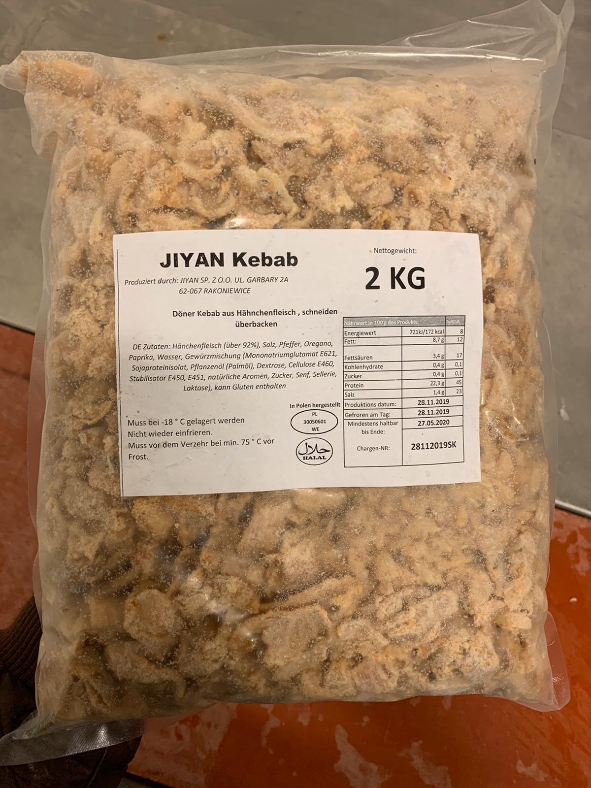 Kebab Cięty, drobiowy i wołowy