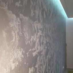 martom-lux - efekt ścienny -ściana w brokacie podświetlona led