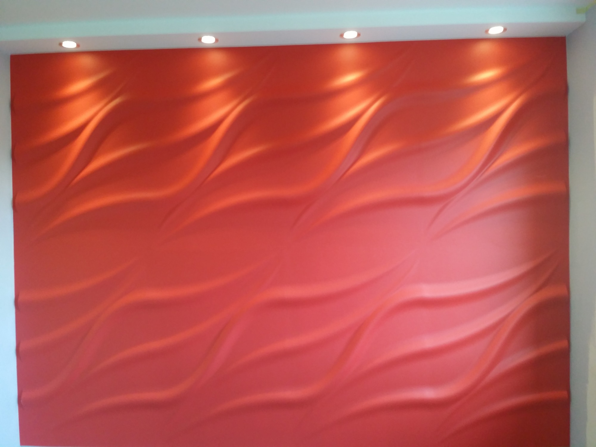 efekt 3d z płyt gipsowych