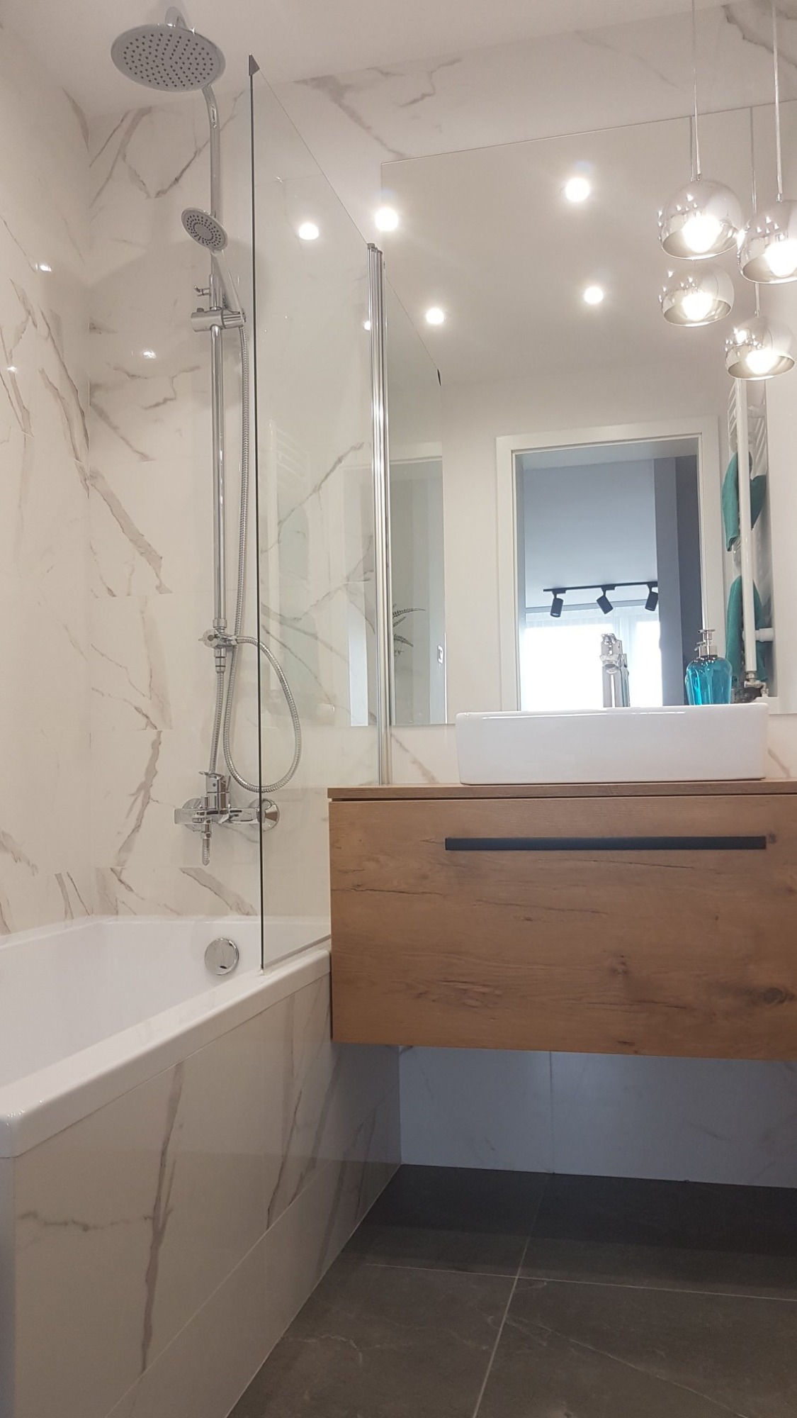 Parawan nawannowy + Lustro srebrne