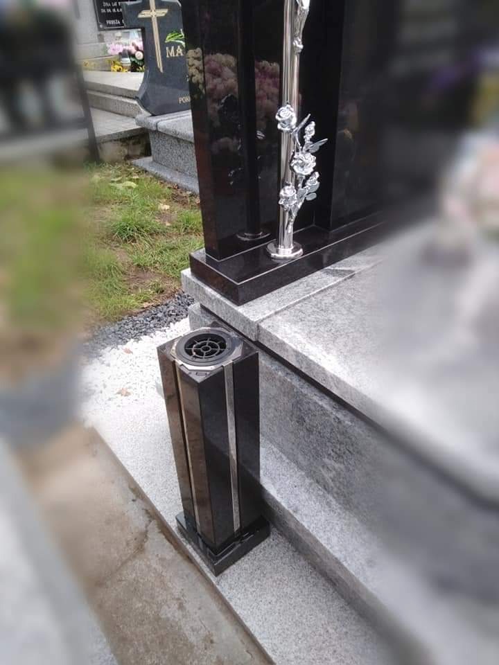 Wazon duży Szwed z wstawka nierdzewna