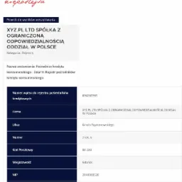 Firma wpisana w rejestrze Komisji Nadzoru Finansowego