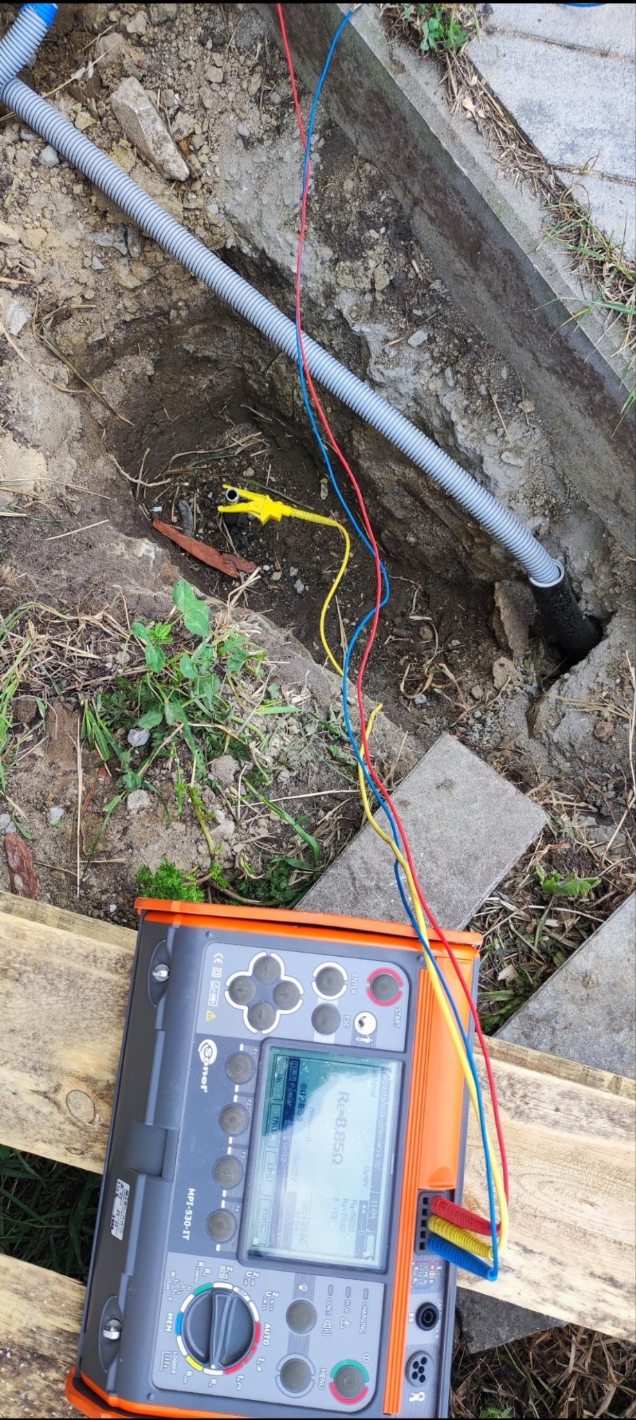 uziemienie pionowe z pomiarem