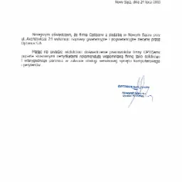 Referencje - Optimus S.A