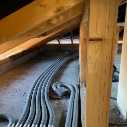 Montaż rekuperacji w domu jednorodzinnym w Kiełczowie, tutaj również wykonujemy kompleks instalacji.