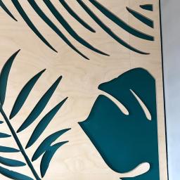 frezowane panele ścienne ze sklejki brzozowej