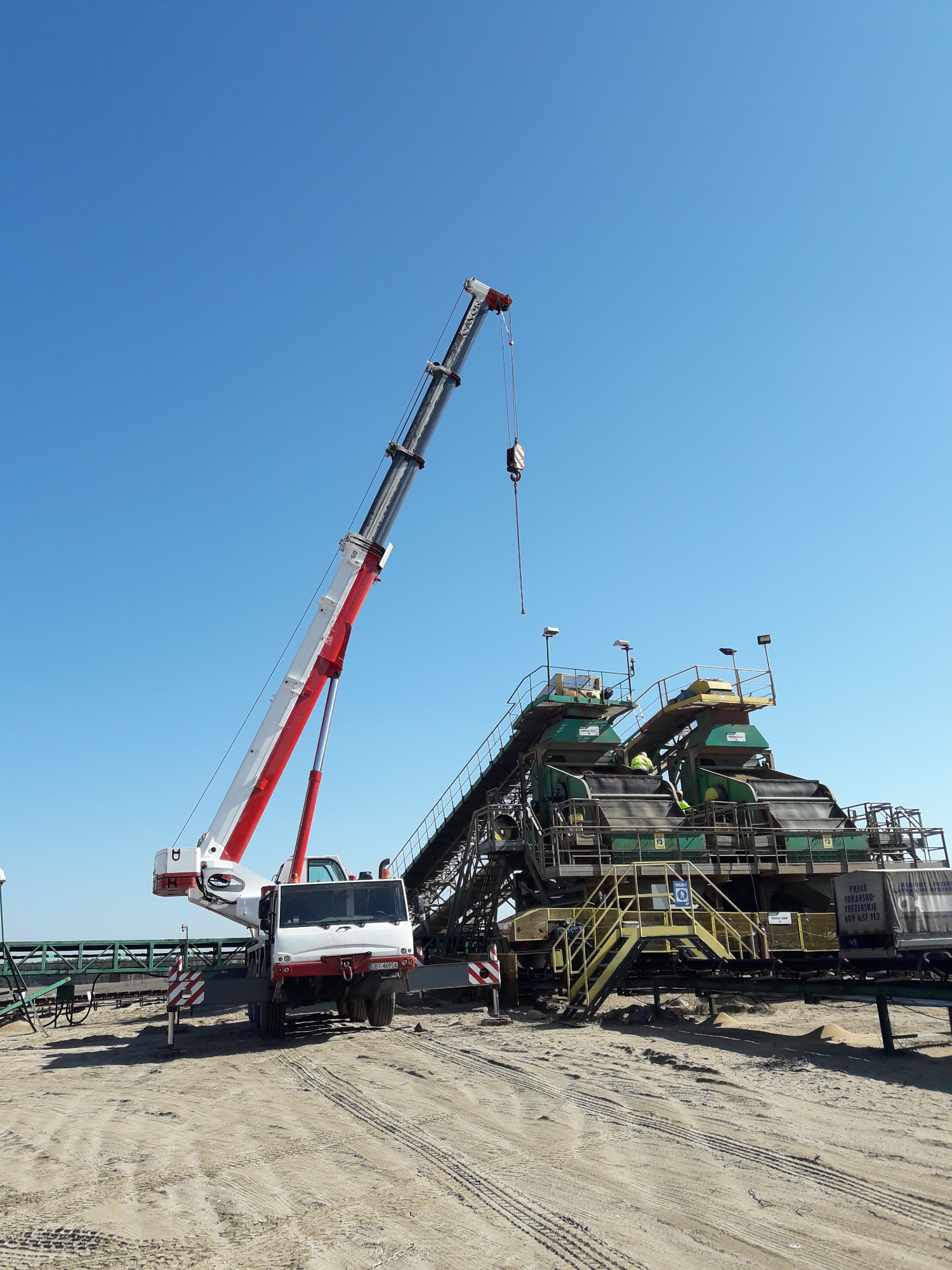 Prace konserwacyjne na żwirowni