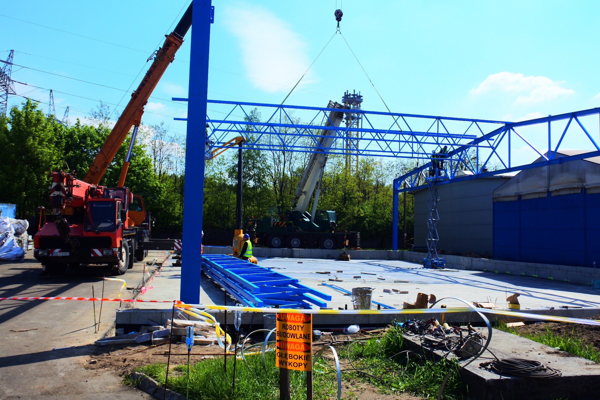 Budowa wiaty na odpady w Dąbrowie Górniczej