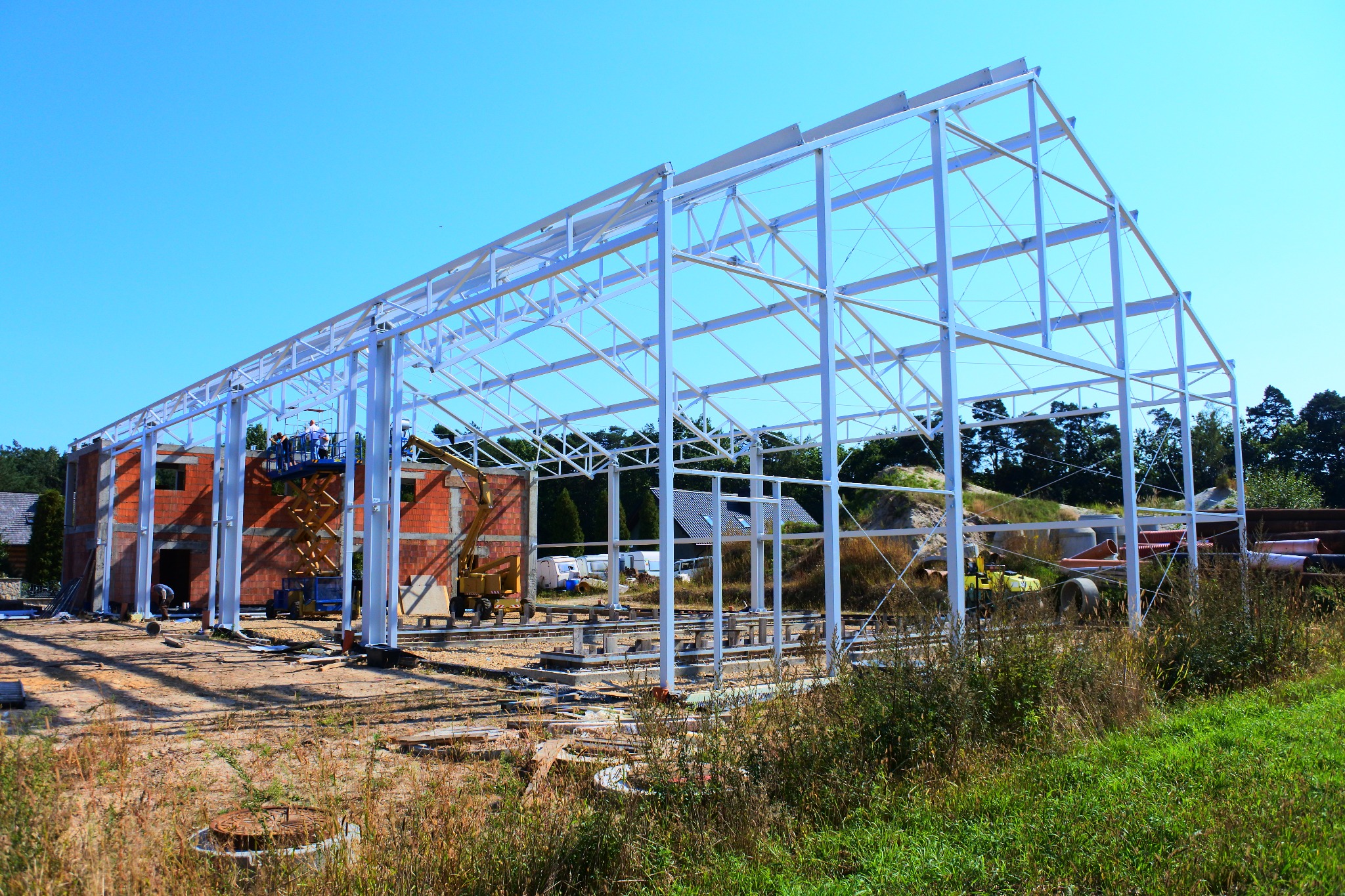 Konstrukcja stalowa hali w Imielinie