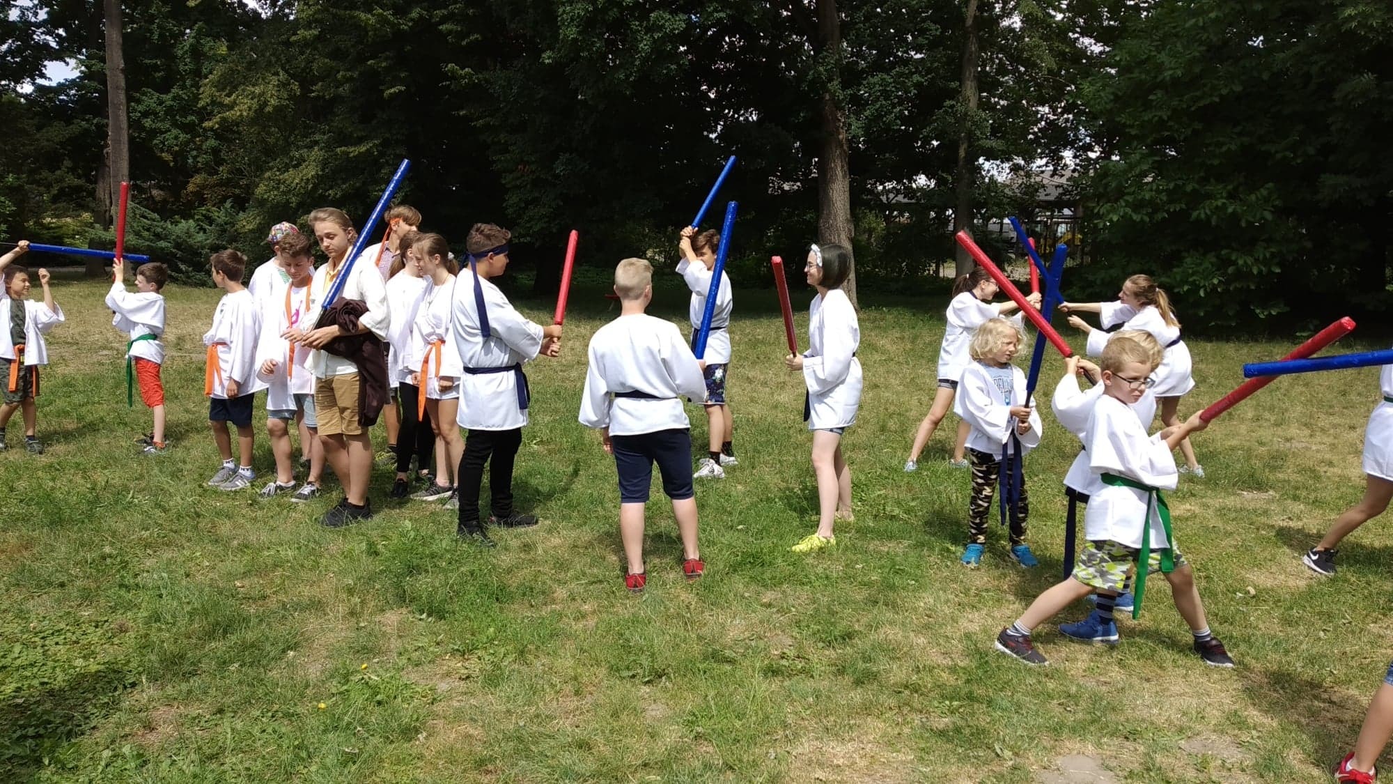 Trening walki mieczem w odległej galaktyce, czyli Rekruci w Pałacu Witaszyce.