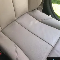 Fotel skórzany po czyszczeniu i zakonserwowany