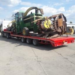 transport niskopodwoziowy maszyn budowlanych, maszyn rolniczych, konstrukcji, elementów betonowych