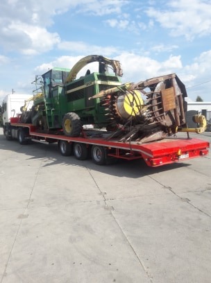 transport niskopodwoziowy maszyn budowlanych, maszyn rolniczych, konstrukcji, elementów betonowych