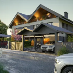 Zabudowa bliźniacza w Krakowie. Faza-w budowie