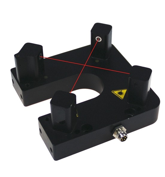 Laserowa jednostka centrująca