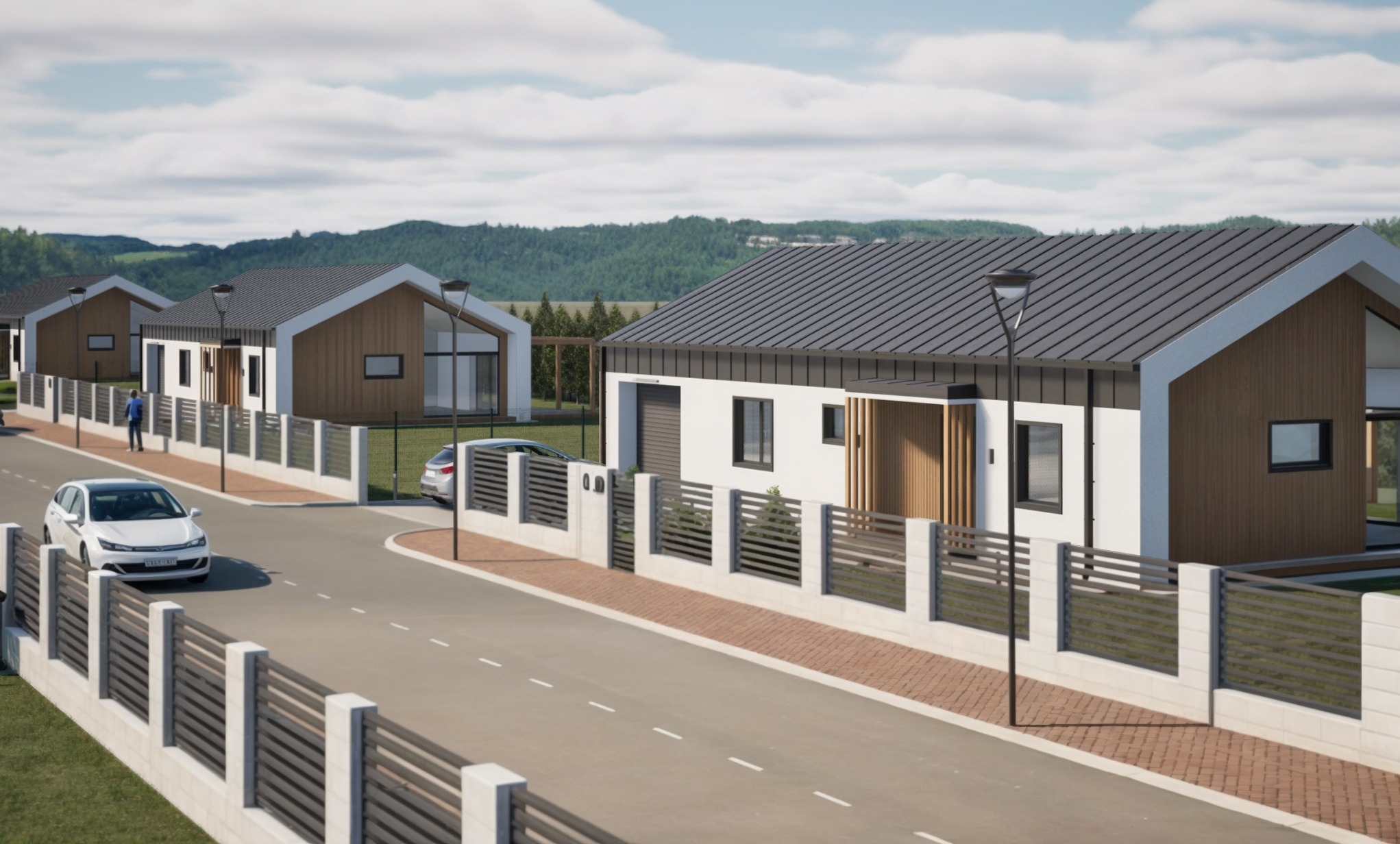 Osiedle domów jednorodzinnych