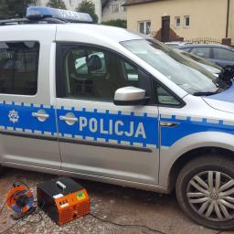 Ozonowanie radiowozów Komenda Miejska Policji w Lidzbarku Warmin\ńskim