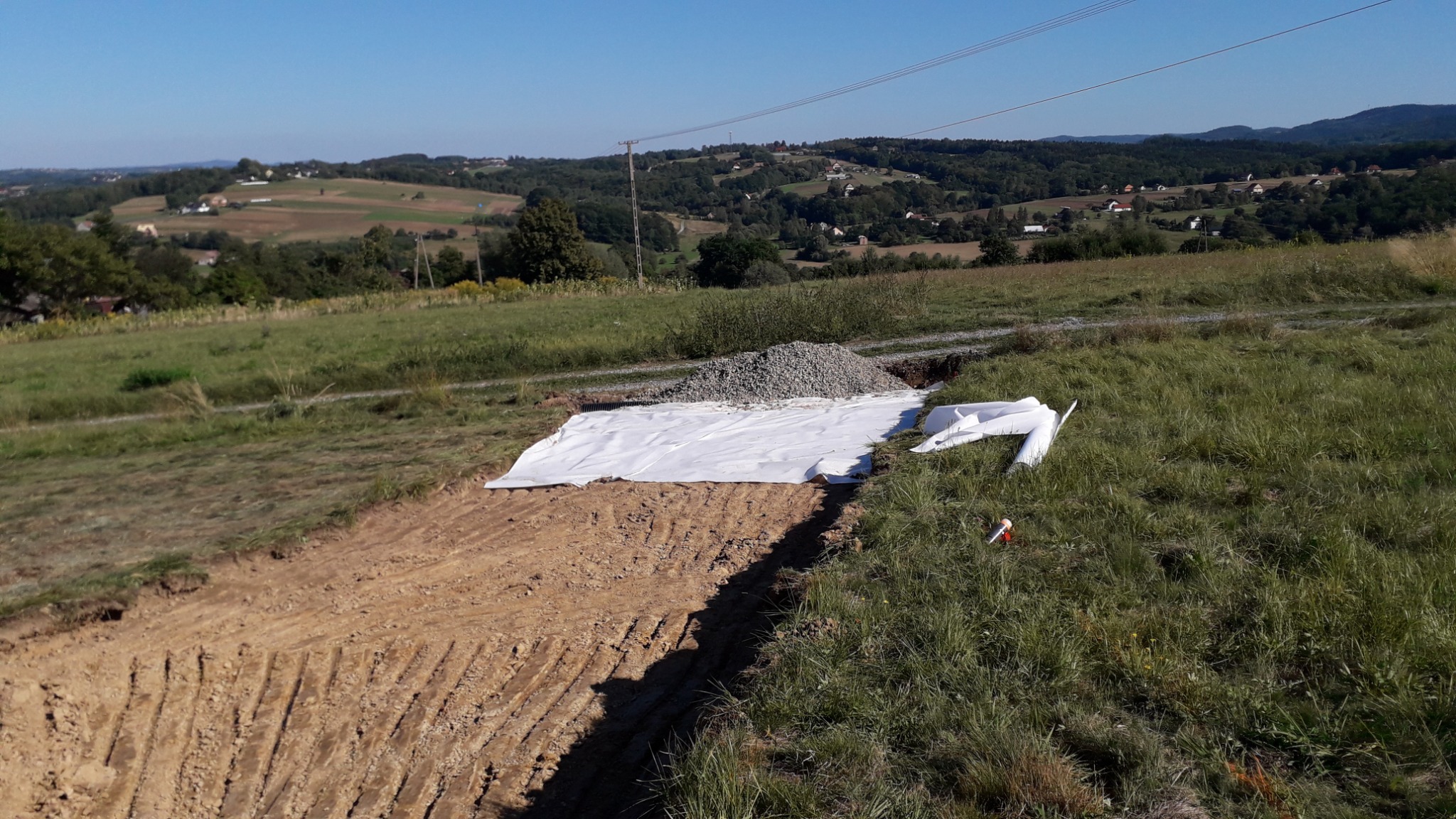 Gosprzydowa W trakcie prac z budowa drogi