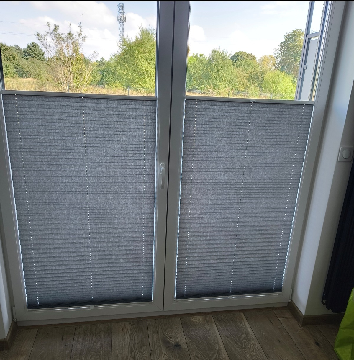 Plisy okienne - drzwi balkonowe.