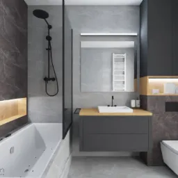 Łazienka projekt + zabudowa
