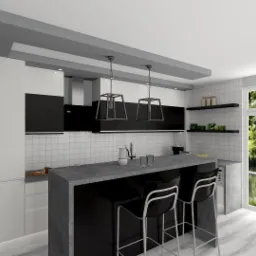 Projekt kuchni w woj. łódzkim.