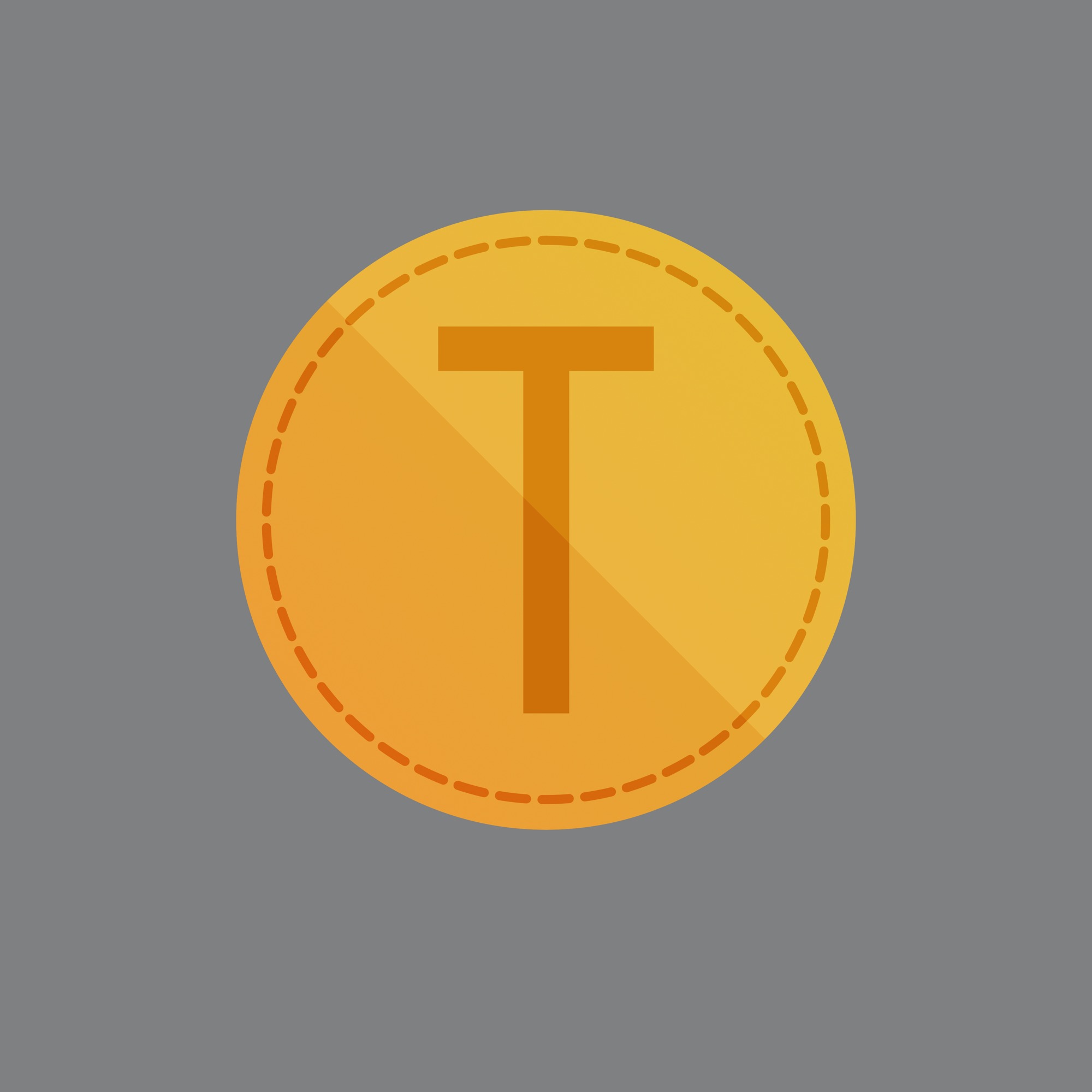 Wektorowa ikona przedstawiająca monetę