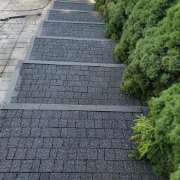 Schody po czyszczeniu przy pomocy carchera