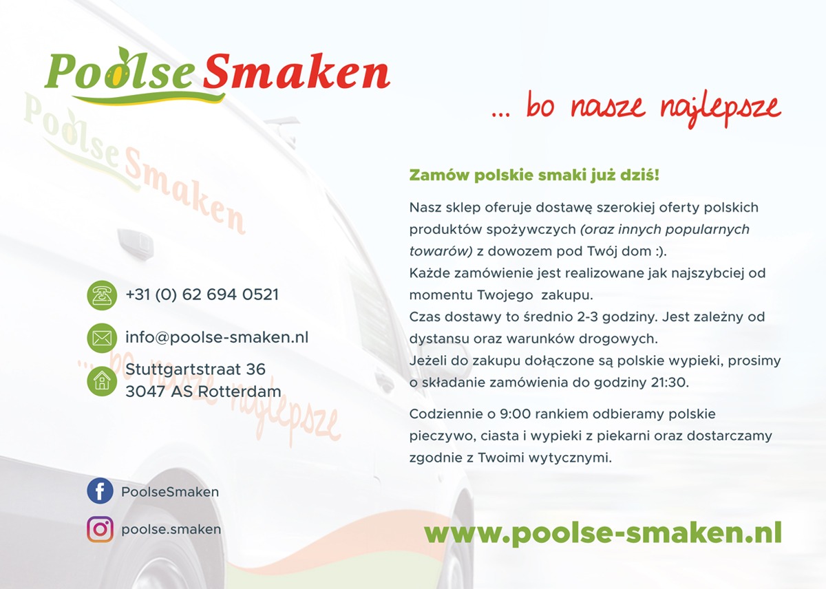 Poolse Smaken – polski sklep online w Holandii