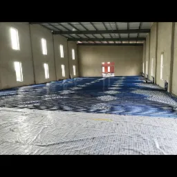 Ogrzewanie podłogowe w magazynie + pompa ciepła Mitsubishi w kaskadzie