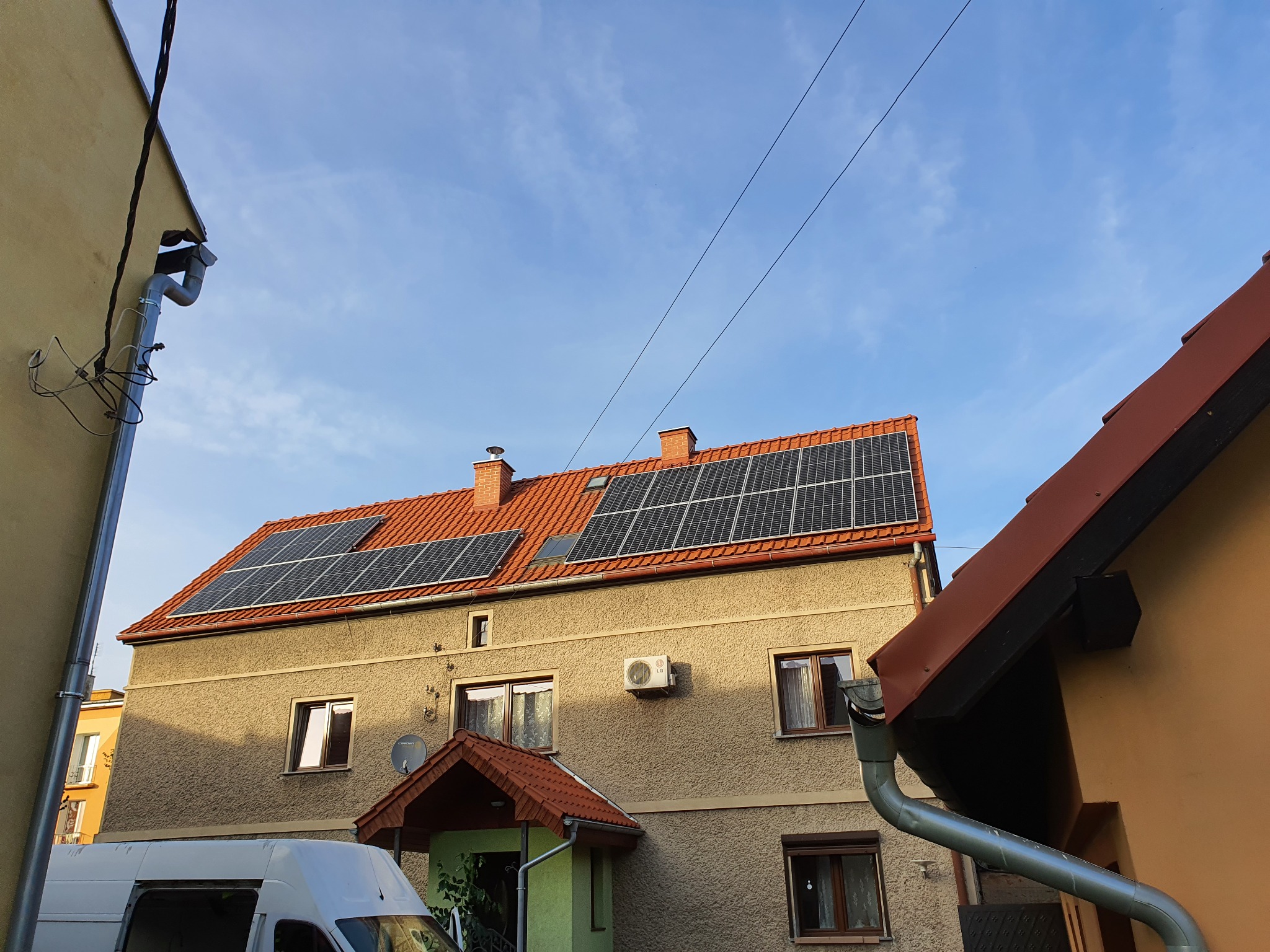 Instalacja 10 kW Moduły: Canadian Solar Mikrofalowniki: Hoymiles Kocioł elektrodowy plus bufor 500 l