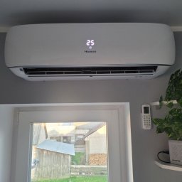 Montaż klimatyzacji w domu jednorodzinnym koło Augustowa