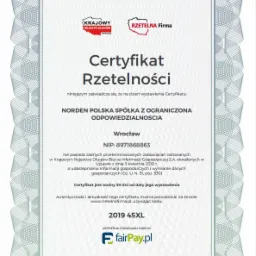 Jesteśmy uczestnikiem programu Rzetelna Firma