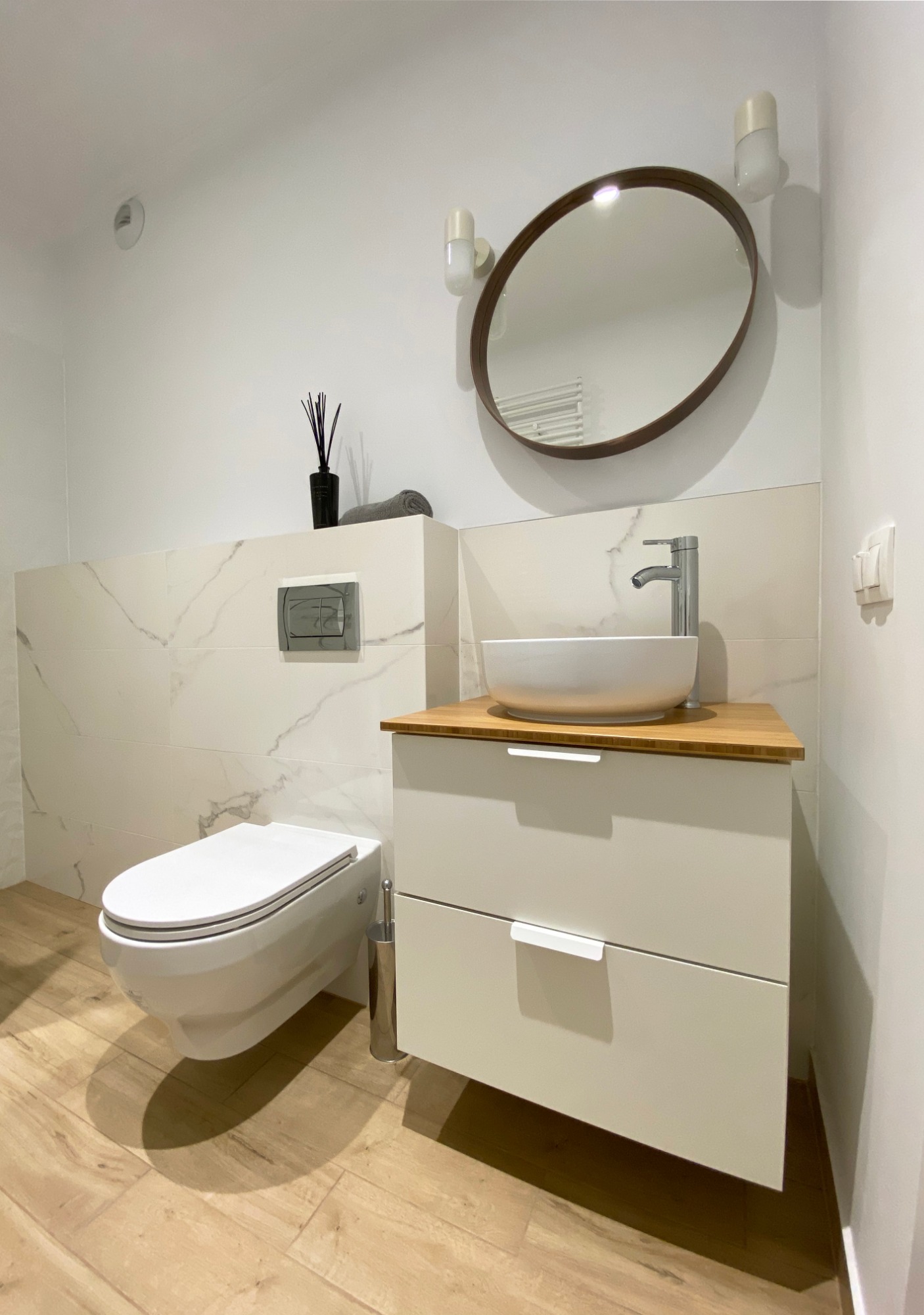 wykończenie łazienki wraz ze zmianami wod-kan