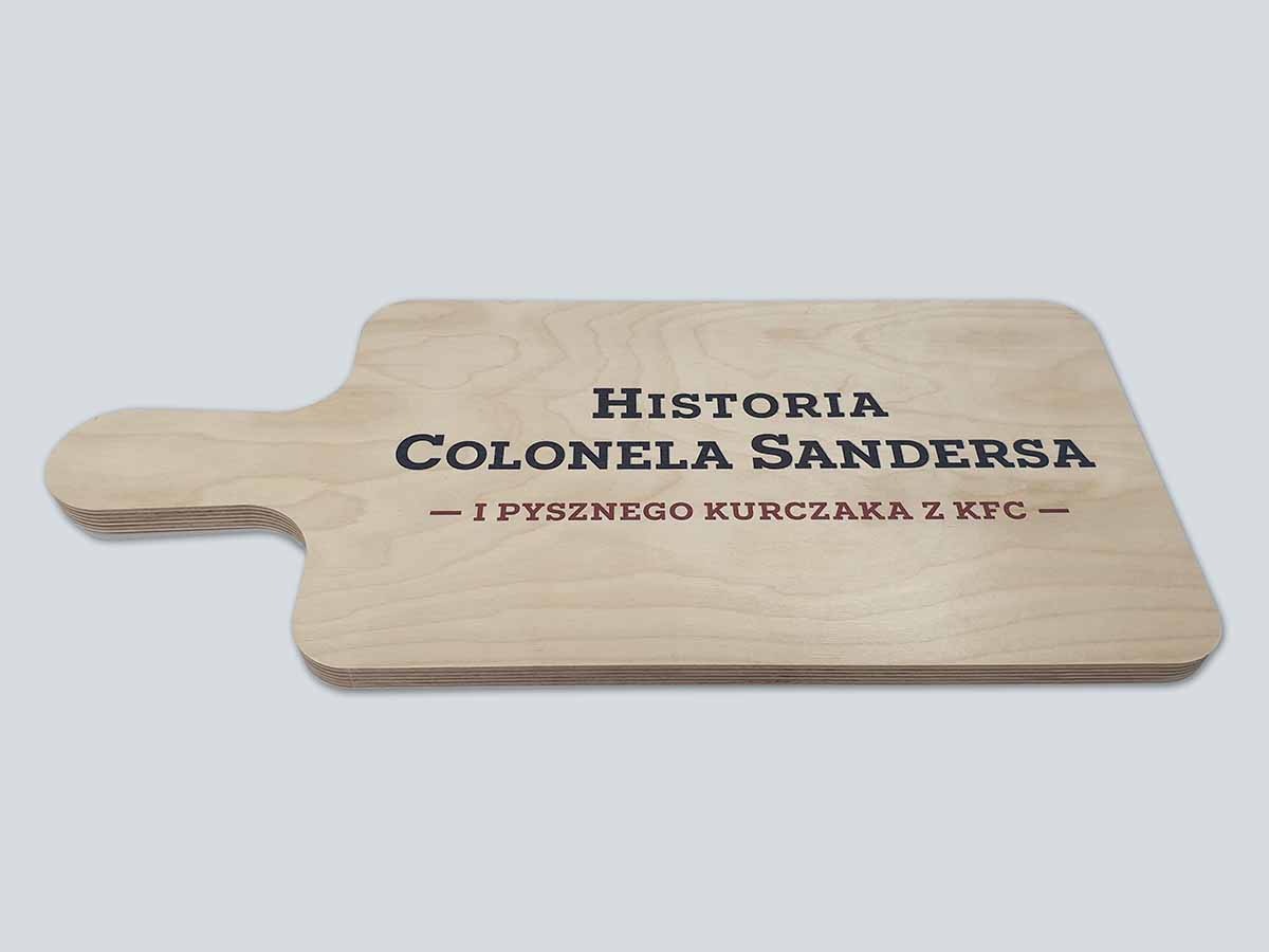 Druk UV na drewnie, frezowanie CNC do kształtu