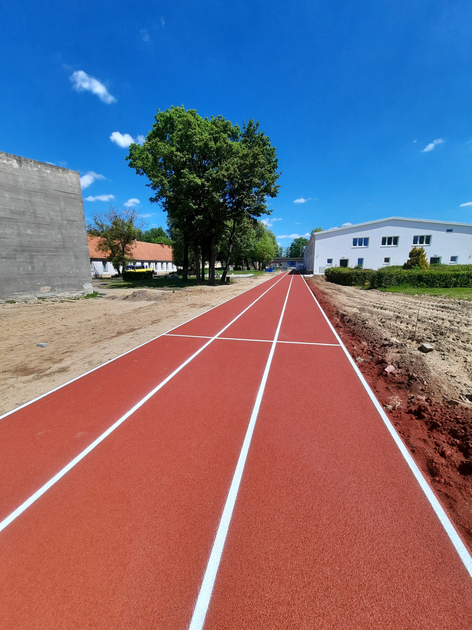 Bieżnia, prace końcowe