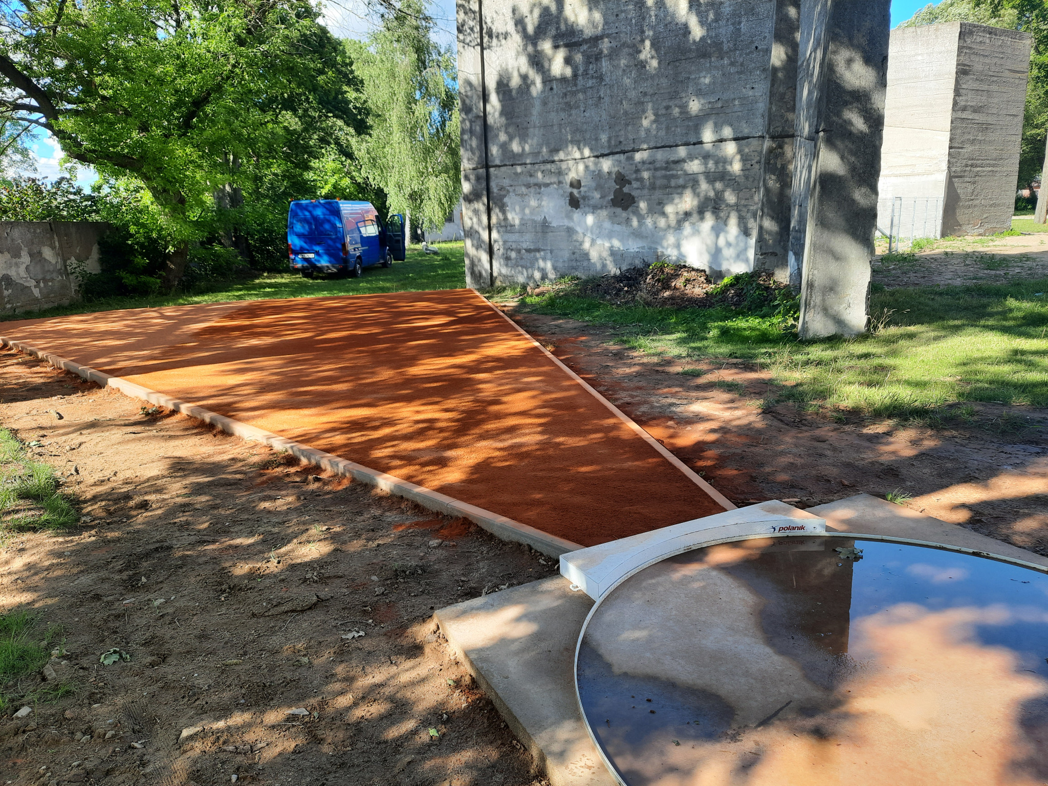 Okrąg do pchnięcia kulą, prace końcowe