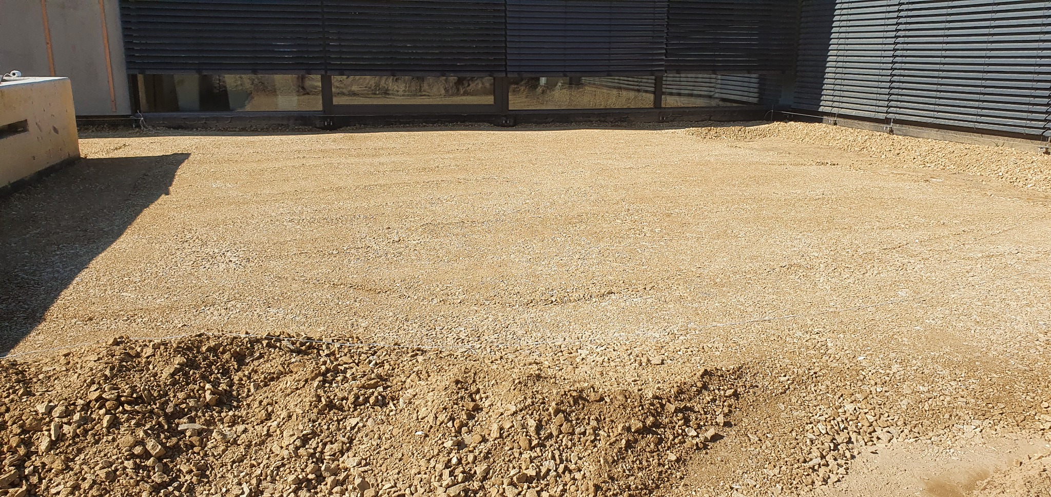 Przygotowanie podbudowy pod wylewki tarasu.