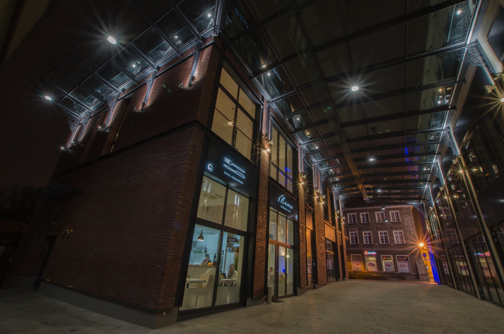 Szklany dach ulica Jatki Bydgoszcz