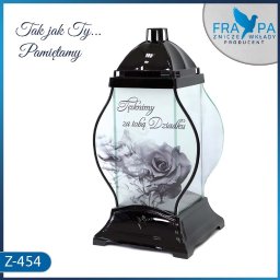 FRAPA Producent Zniczy i Wkładów | Dekoracje wnętrz | Boże Narodzenie | Wielkanoc - Znicz Z-454 dla Dziadka z dedykacją 'Tęsknimy za Tobą, Dziadku'