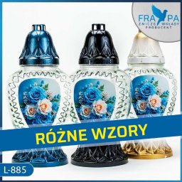 Znicz szklany L-885 – dekoracyjny z kwiatowym wzorem.
Wyjątkowe połączenie klasycznej formy z kolorowym akcentem w postaci kwiatowej grafiki.
wysokość:  25 cm
https://frapa.com.pl/znicz-szklany-l-885