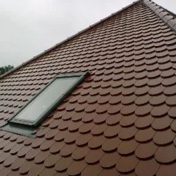 Pokrycie dachu karpiówką (rybia łuska)