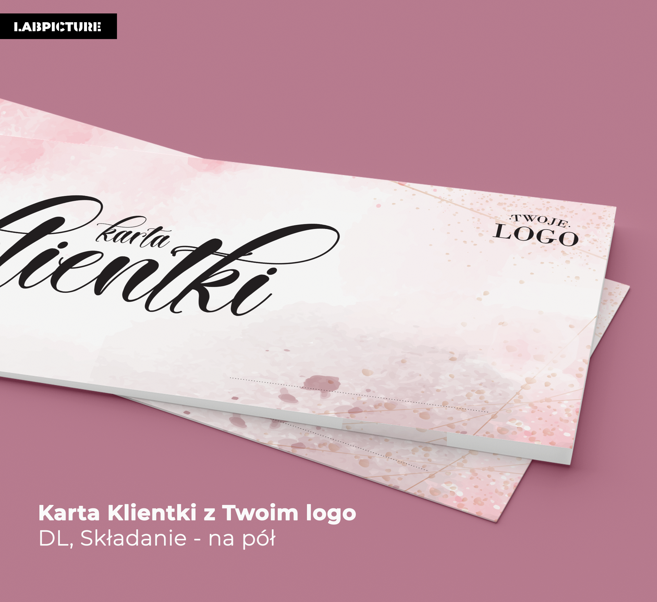 Karta Klientki dla salonów kosmetycznych, stylistek paznokci