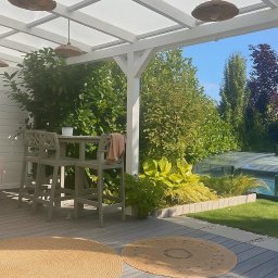 Ogród przy domu szeregowym - efekty po realizacji projektu