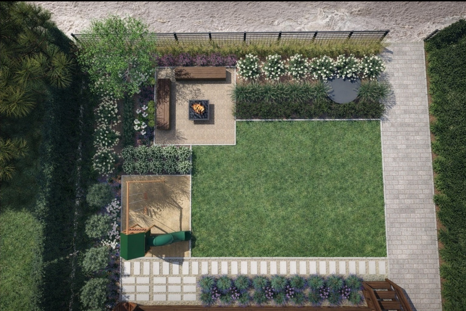 Ogród na działce rekreacyjnej